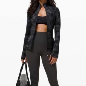 lululemon define black camo full zip jacket luon